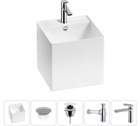 Набор Wellsee 5 в 1 M1 Limited Edition подвесная раковина 42x42 см 20217283R