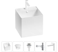 Набор Wellsee 5 в 1 M1 Limited Edition подвесная раковина 42x42 см 20217284R