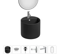 Набор Wellsee 6 в 1 M1 Limited Edition подвесная раковина 45x45 см 20219065R