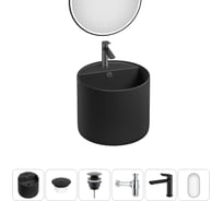 Набор Wellsee 6 в 1 M1 Limited Edition подвесная раковина 45x45 см 20219066R