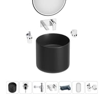 Набор Wellsee 6 в 1 M1 Limited Edition подвесная раковина 45x45 см 20219014R