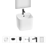 Набор Wellsee 6 в 1 M1 Limited Edition подвесная раковина 45x42 см 20219073R