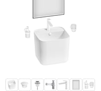 Набор Wellsee 7 в 1 M1 Limited Edition подвесная раковина 45x42 см 20219076R