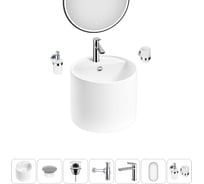 Набор Wellsee 7 в 1 M1 Limited Edition подвесная раковина 45x45 см 20219061R