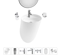 Набор Wellsee 7 в 1 M1 Limited Edition подвесная раковина 45x45 см 20218769R