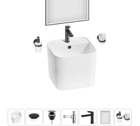 Набор Wellsee 7 в 1 M1 Limited Edition подвесная раковина 45x42 см 20219077R