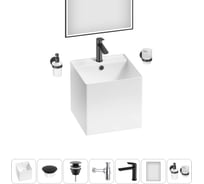 Набор Wellsee 7 в 1 M1 Limited Edition подвесная раковина 42x42 см 20219085R