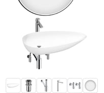 Набор Wellsee 6 в 1 Faze Moment накладная раковина 76x43 см 20218907R