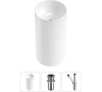 Набор Wellsee 3 в 1 Callipy Art напольная раковина 42x42x84 см 20215540R