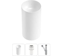 Набор Wellsee 3 в 1 Callipy Art напольная раковина 42x42x84 см 20215543R