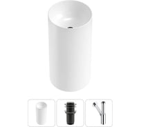 Набор Wellsee 3 в 1 Callipy Art напольная раковина 42x42x84 см 20215541R