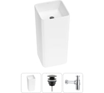 Набор Wellsee 3 в 1 Callipy Art напольная раковина 40x40x84 см 20213315R