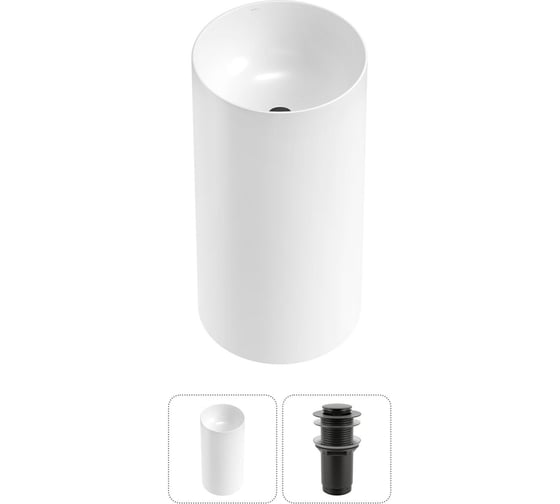 Набор Wellsee 2 в 1 Callipy Art напольная раковина 42x42x84 см 20215537R 1