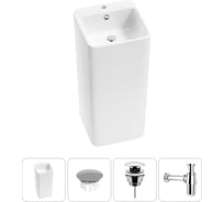 Набор Wellsee 4 в 1 Callipy Art напольная раковина 40x40x85 см 20217238R