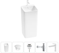 Набор Wellsee 5 в 1 Callipy Art напольная раковина 40x40x85 см 20217269R