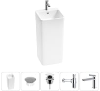 Набор Wellsee 5 в 1 Callipy Art напольная раковина 40x40x85 см 20217268R