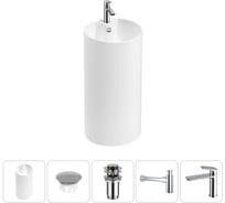 Набор Wellsee 5 в 1 Callipy Art напольная раковина 42x42x84 см 20217257R