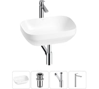 Набор Wellsee 4 в 1 Air Gap S накладная раковина 50x35 см 20212413R