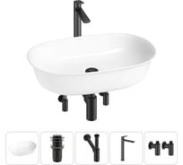 Набор Wellsee 5 в 1 Brillant iCon накладная раковина 60x40 см 20214656R