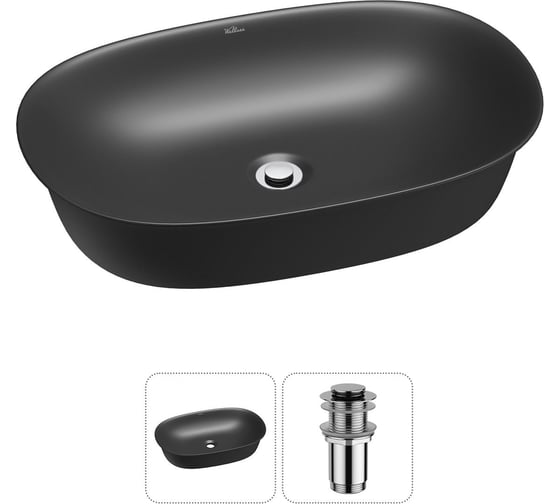 Набор Wellsee 2 в 1 Brillant iCon накладная раковина 60x40 см 20214659R 1