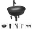 Набор Wellsee 5 в 1 Brillant iCon накладная раковина 50x40 см 20214641R 1