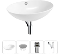 Набор Wellsee 4 в 1 Bliss накладная раковина 63x42 см 20217044R