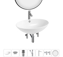 Набор Wellsee 7 в 1 Bliss накладная раковина 63x42 см 20218835R