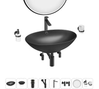 Набор Wellsee 8 в 1 Bliss накладная раковина 63x42 см 20218847R