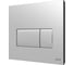 Комплект VITRA: инсталляция Core 738-5800-01 и панель смыва Root S 740-2380 глянцевый хром, 3/6 л, глубина установки 8 см 800-1875 4