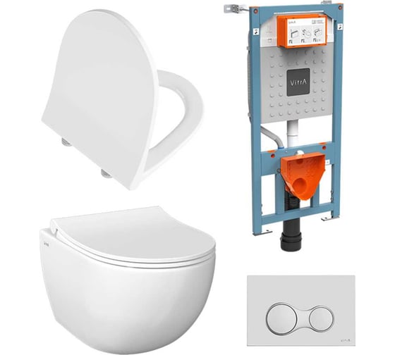 Комплект унитаза с инсталляцией VITRA Sento L-Box 9830B003-7207 1