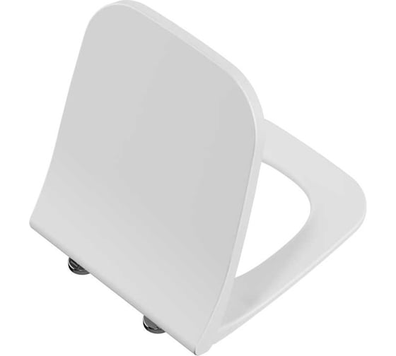 Комплект: Безободковый подвесной унитаз VITRA Integra Square, кнопка хром 9856B003-7207