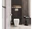Комплект: Безободковый подвесной унитаз VITRA Integra Square, кнопка хром 9856B003-7207 9