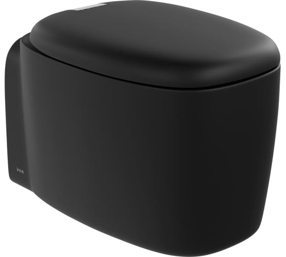 Подвесной безободковый унитаз VITRA Plural Rim-Ex, цвет матовый черный 7830B483-0075