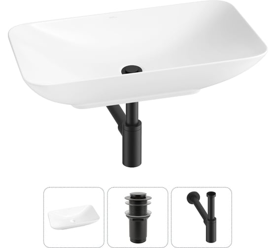 Набор Wellsee 3 в 1 Demure накладная раковина 60x36 см 20214588R 1