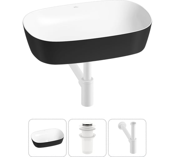 Набор Wellsee 3 в 1 Ground Breaking накладная раковина 50x39 см 20212370R 1
