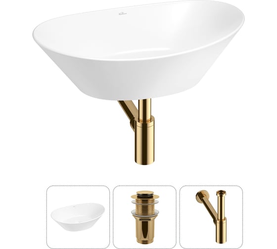 Набор Wellsee 3 в 1 Dulcet Tones накладная раковина 36x25 см 20212207R