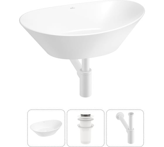 Набор Wellsee 3 в 1 Dulcet Tones накладная раковина 36x25 см 20212208R 1