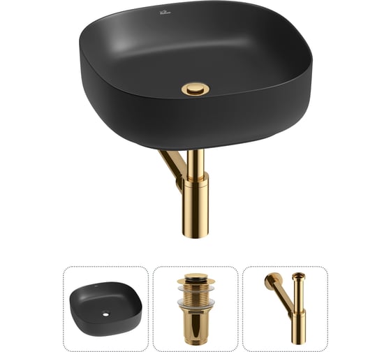 Набор Wellsee 3 в 1 Belle Spa 3.0 накладная раковина 45x45 см 20212710R