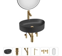 Набор Wellsee 6 в 1 Belle Spa 2.0 накладная раковина 50x38 см 20218457R