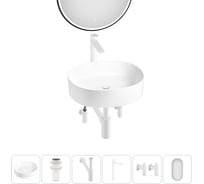 Набор Wellsee 6 в 1 Belle Spa 2.0 накладная раковина 45x42 см 20218422R