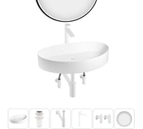 Набор Wellsee 6 в 1 Belle Spa 2.0 накладная раковина 65x40 см 20218464R