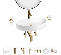 Набор Wellsee 7 в 1 Belle Spa 2.0 накладная раковина 65x40 см 20218467R