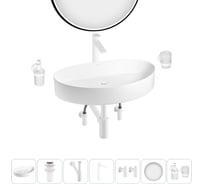 Набор Wellsee 7 в 1 Belle Spa 2.0 накладная раковина 65x40 см 20218468R