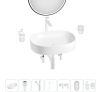 Набор Wellsee 7 в 1 Belle Spa 2.0 накладная раковина 55x45 см 20218440R