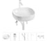 Набор Wellsee 5 в 1 Belle Spa 3.0 накладная раковина 45x45 см 20212704R 1