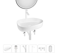 Набор Wellsee 6 в 1 Belle Spa 3.0 накладная раковина 55x40 см 20218520R