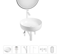 Набор Wellsee 6 в 1 Belle Spa 3.0 накладная раковина 45x45 см 20218478R