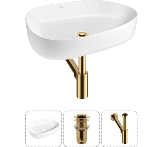 Набор Wellsee 3 в 1 Belle Spa 3.0 накладная раковина 55x40 см 20212723R