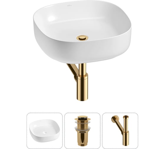 Набор Wellsee 3 в 1 Belle Spa 3.0 накладная раковина 45x45 см 20212695R 1