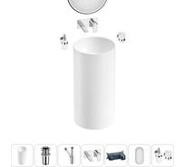 Набор Wellsee 6 в 1 Callipy Art напольная раковина 42x42x84 см 20218777R